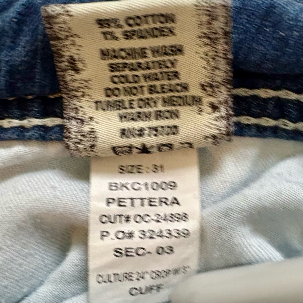 BKE Denim Culture Jeans 24 inch Crop Size 31 - Picture 6 of 13
